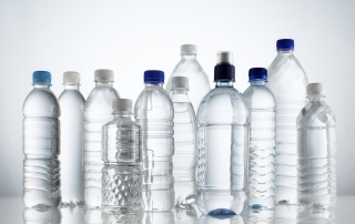 Group Of Mineral Water Bottles
